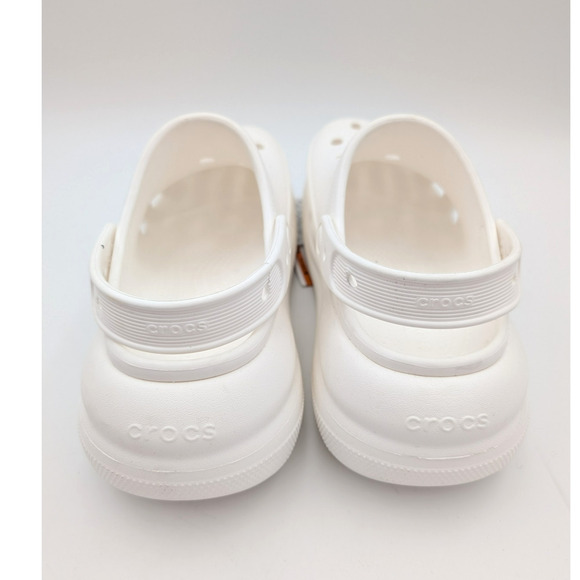 Crocs MEGA CRUSH CLOGS WHITE High Heel Platform Men's size US8 WOMEN'S US10 - Picture 4 of 14